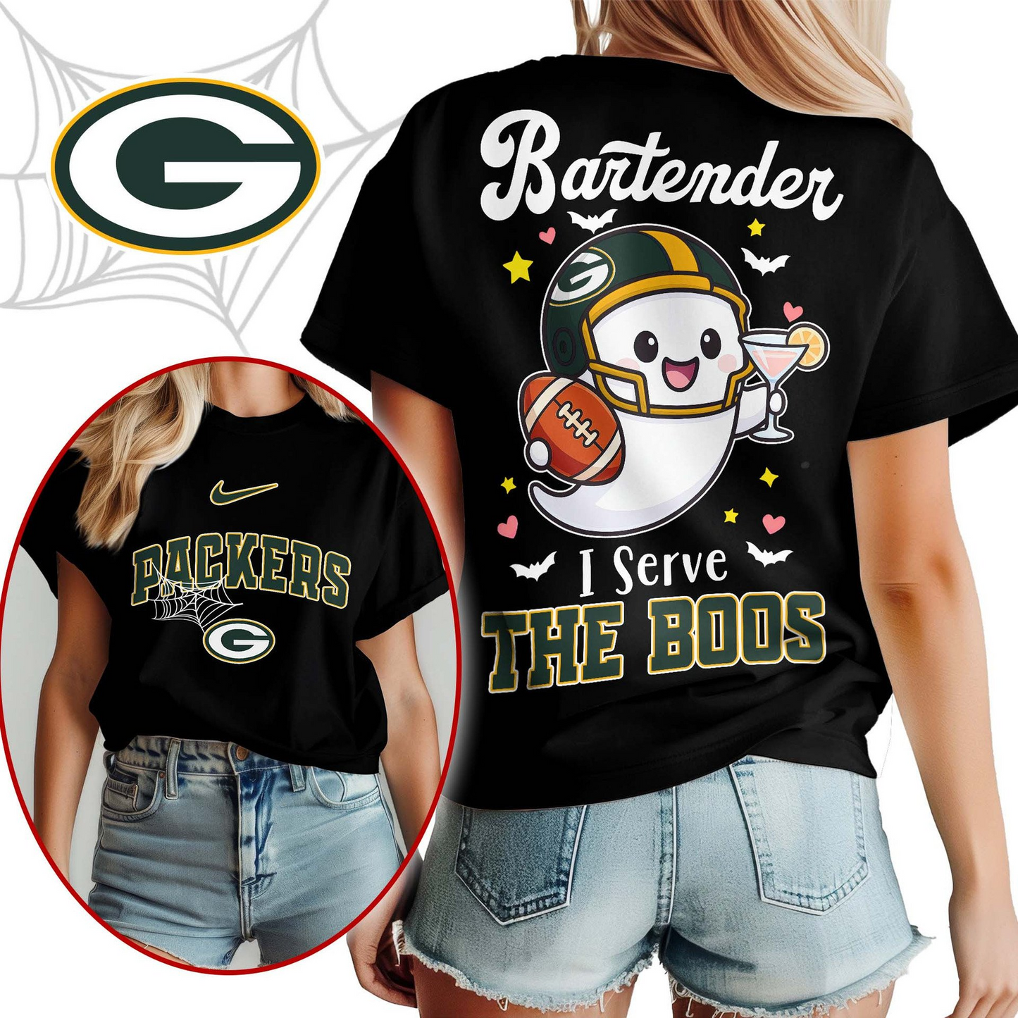 GBP Premium NFL Bartender Halloween Fan Women Shirt DDT CTND