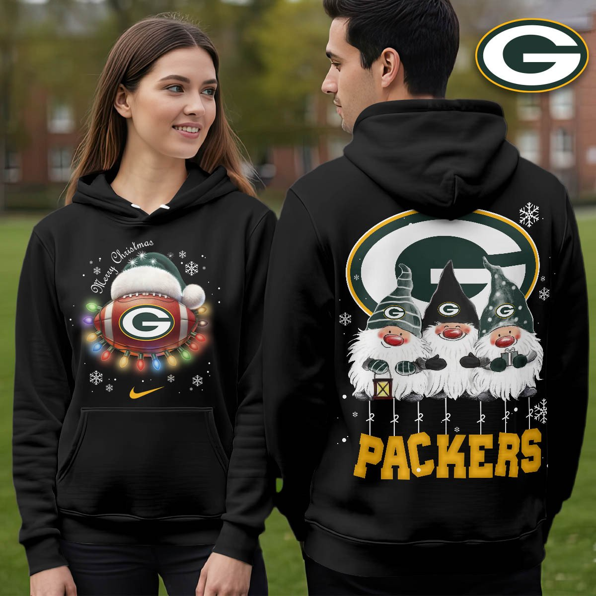 GBP Premium NFL Christmas Gnomes Hoodie DDT CTND
