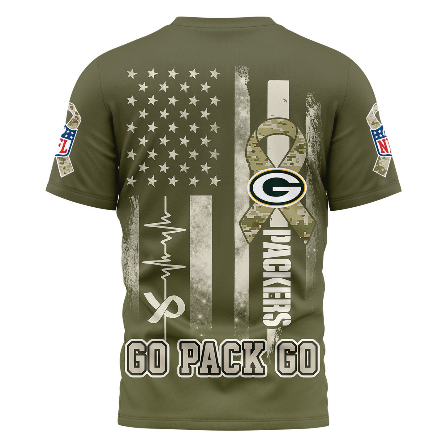 GBP Premium NFL Salute to Service Camo 3D Shirt DDT CTND