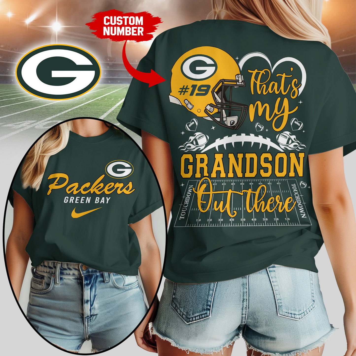 GBP Premium NFL That My Grandson Out There Shirt DDT NTL
