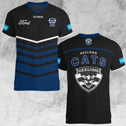 Geelong Cats 1 AFL 2025 Limited Edition V-neck T-Shirt TM NTA V1
