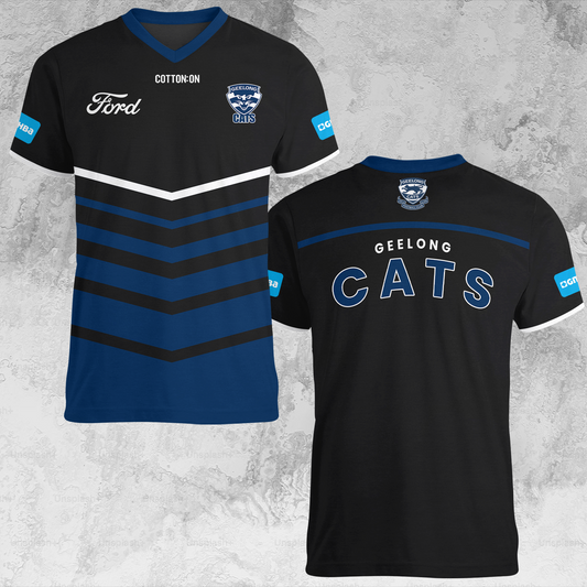 Geelong Cats 3 AFL 2025 Limited Edition V-neck T-Shirt TM NTA V1