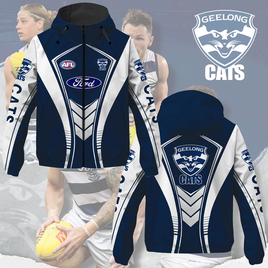 Geelong Cats 3 AFL 2025 Windbreaker Jacket TM NTA V2
