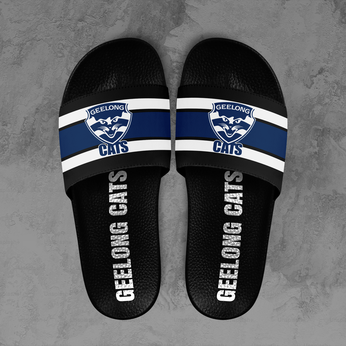 Geelong Cats 4 AFL 2025 Limited Edition Slide Sandals TM NTA V1