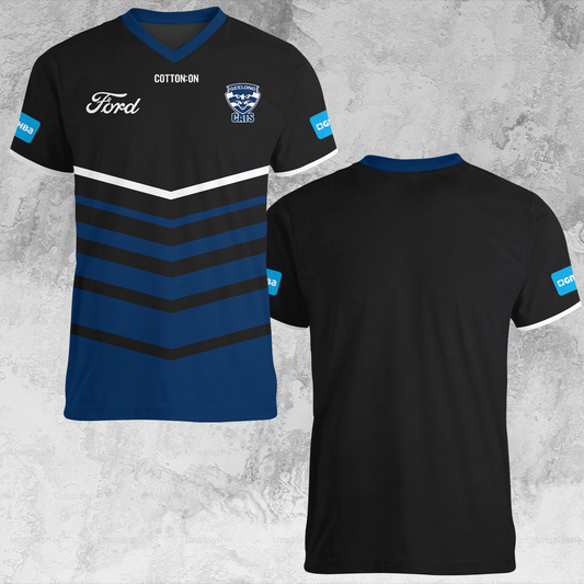 Geelong Cats 5 AFL 2025 Limited Edition V-neck T-Shirt TM NTA V1