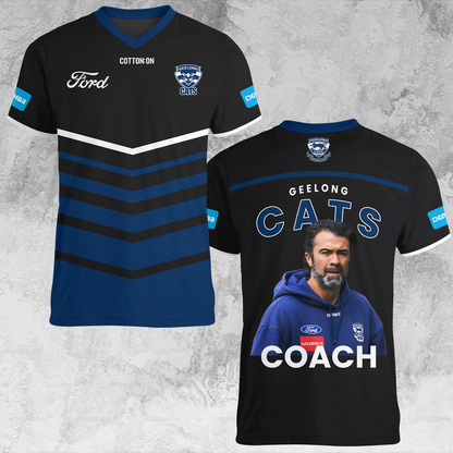 Geelong Cats 6 AFL 2025 Limited Edition V-neck T-Shirt TM NTA V1