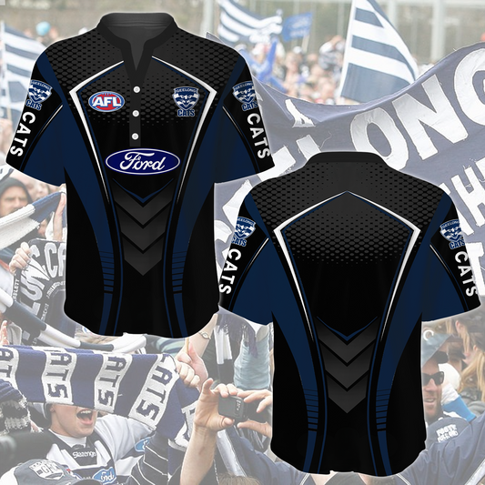 Geelong Cats AFL 2025 Limited Edition Henley Shirt TM NTA V2
