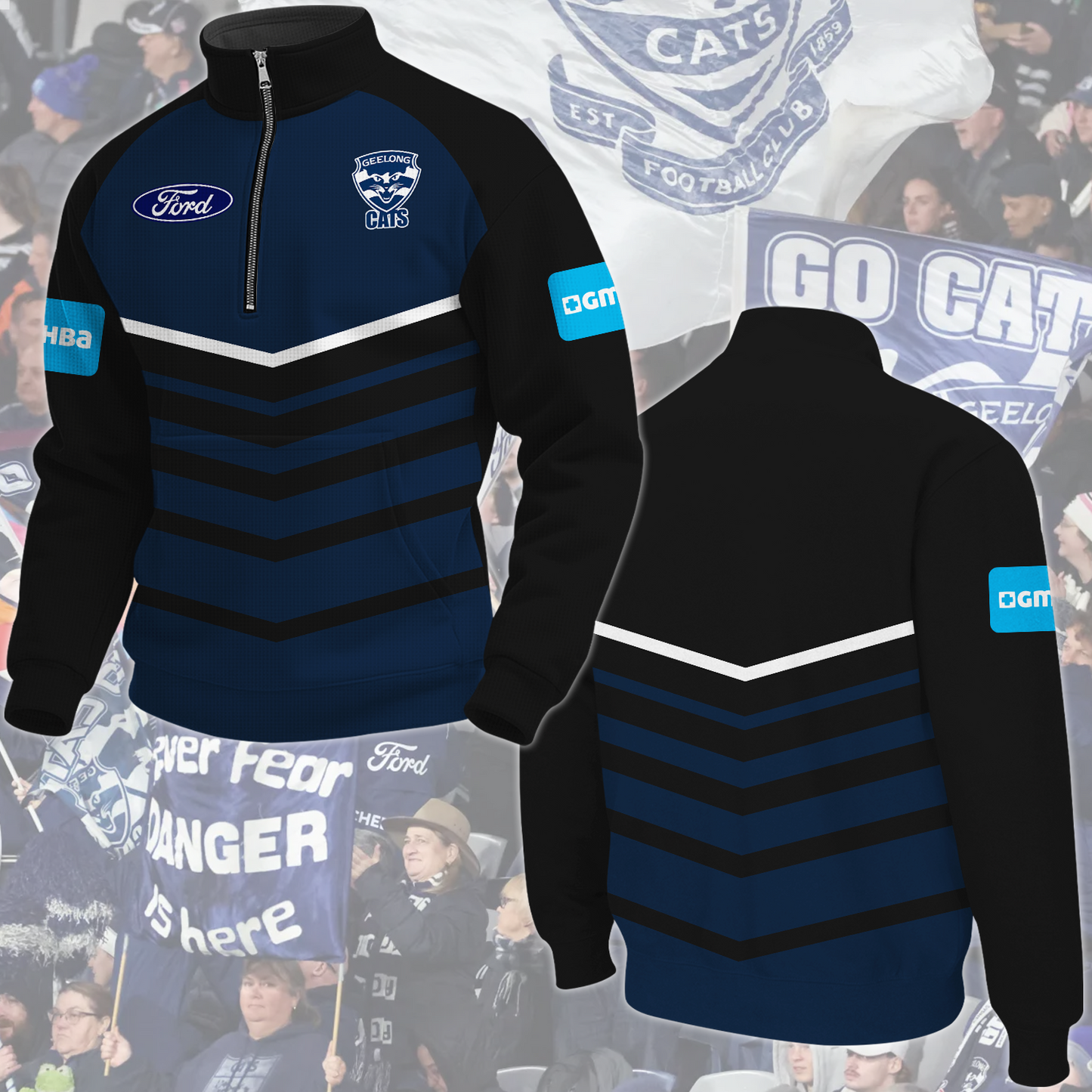 Geelong Cats AFL 2025 New Hoodie TM NTA V2