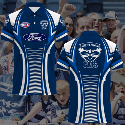 Geelong Cats AFL 2025 We Fly As One Polo Shirt TM NTA V1