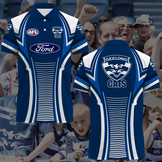 Geelong Cats AFL 2025 We Fly As One Polo Shirt TM NTA V1