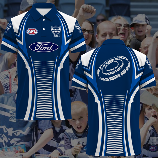 Geelong Cats AFL 2025 We Fly As One Polo Shirt TM NTA V3