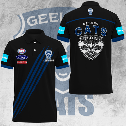 Geelong Football Club AFL Cats Special Edition Polo Shirt TM V1