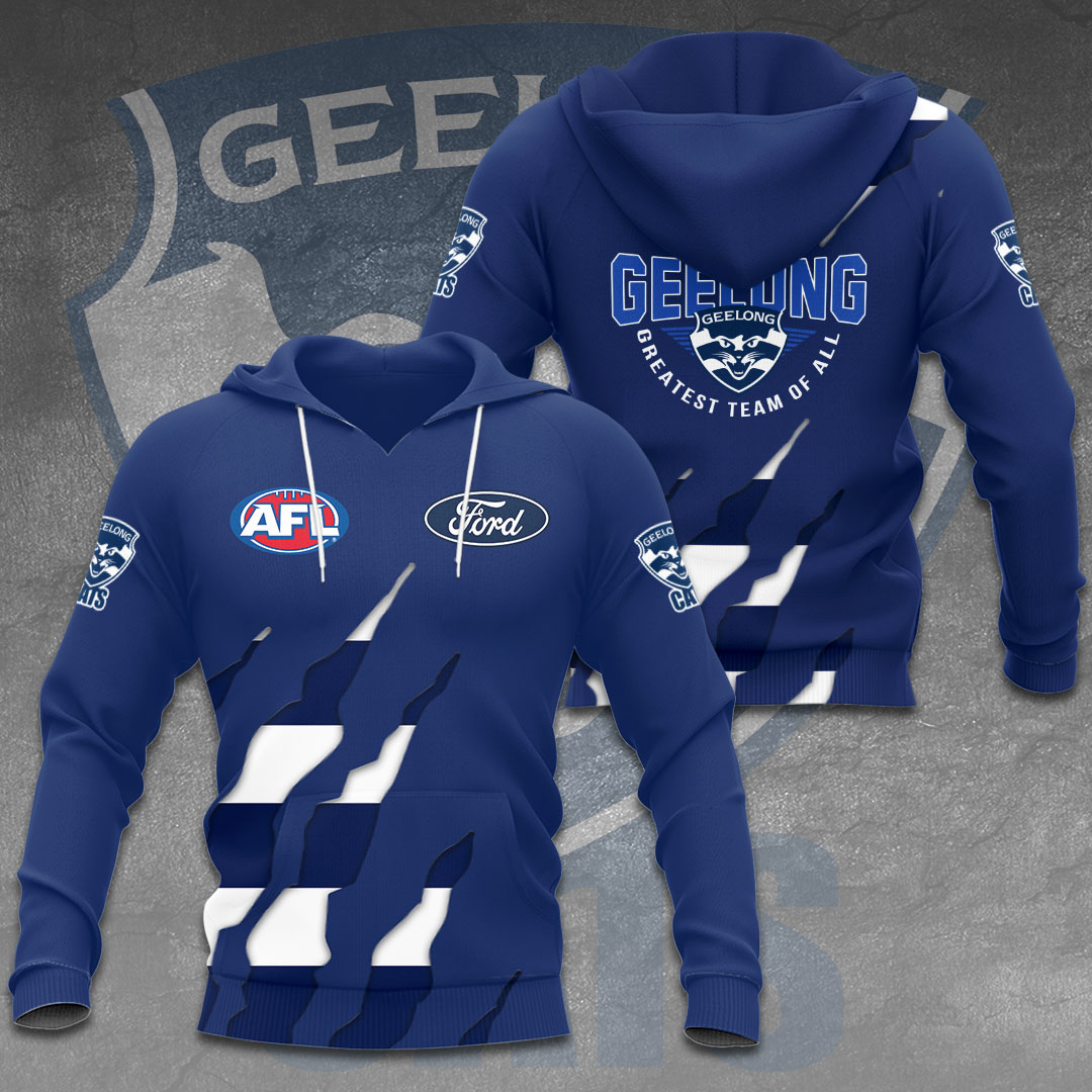 Geelong Football Club AFL Limited Edition Hoodie TM V10