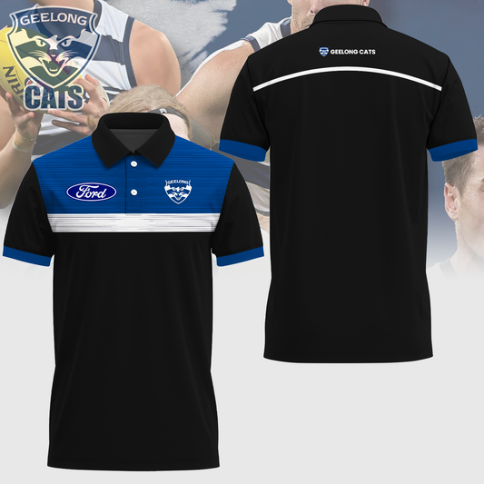 Geelong Football Club AFL Limited Edition Polo Shirt TM - Super Savings When Buying Combo V11