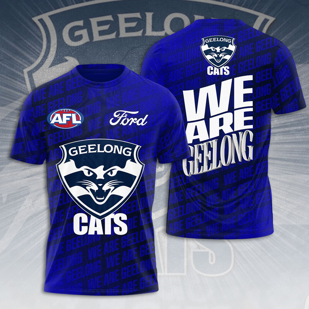 Geelong Football Club AFL Limited Edition T-Shirt TM - You will save more when you buy the clothes and hat combo V5