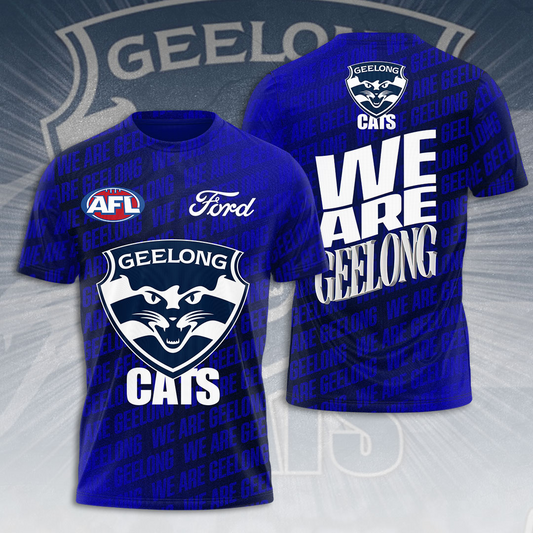 Geelong Football Club AFL Limited Edition T-Shirt TM - You will save more when you buy the clothes and hat combo V5