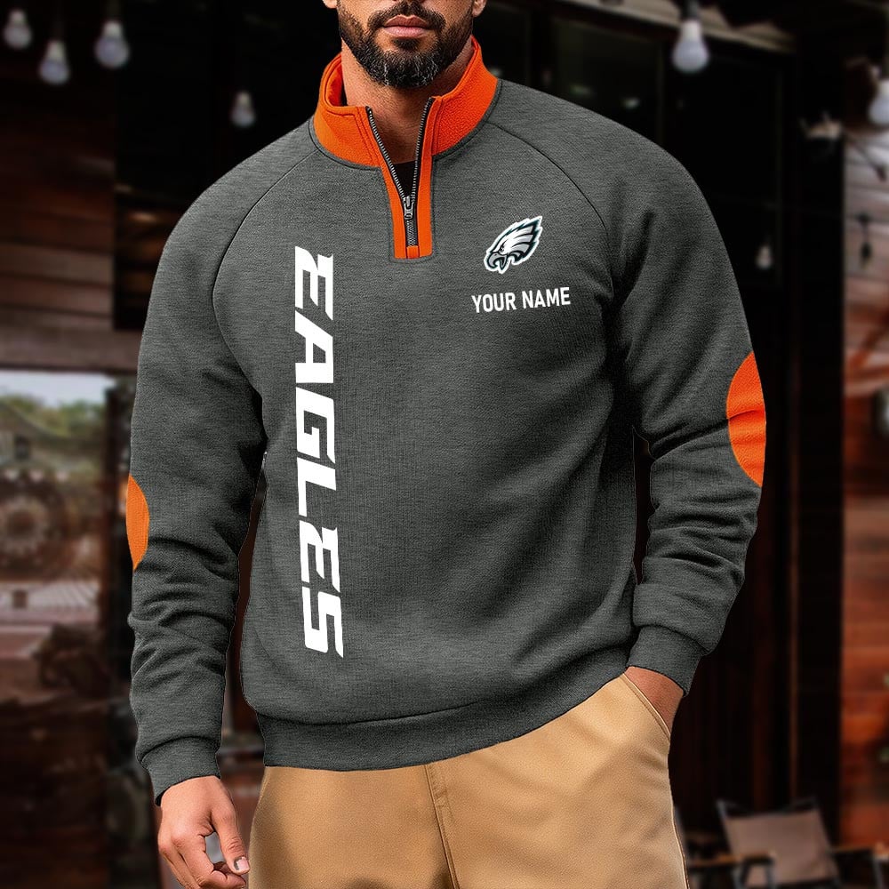 PE NFL Pulse Gear Zipper Henley Sweatshirt DDT CTND