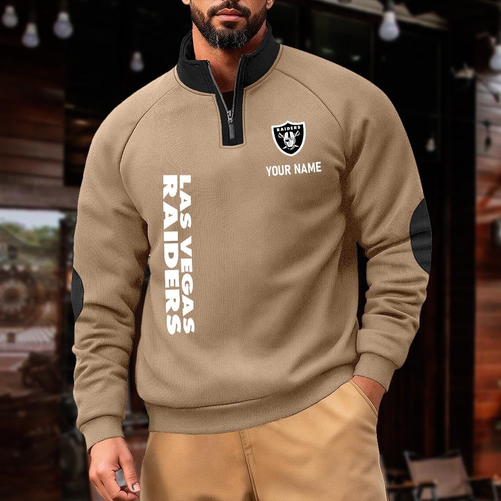 LVR NFL Pulse Gear Zipper Henley Sweatshirt DDT CTND