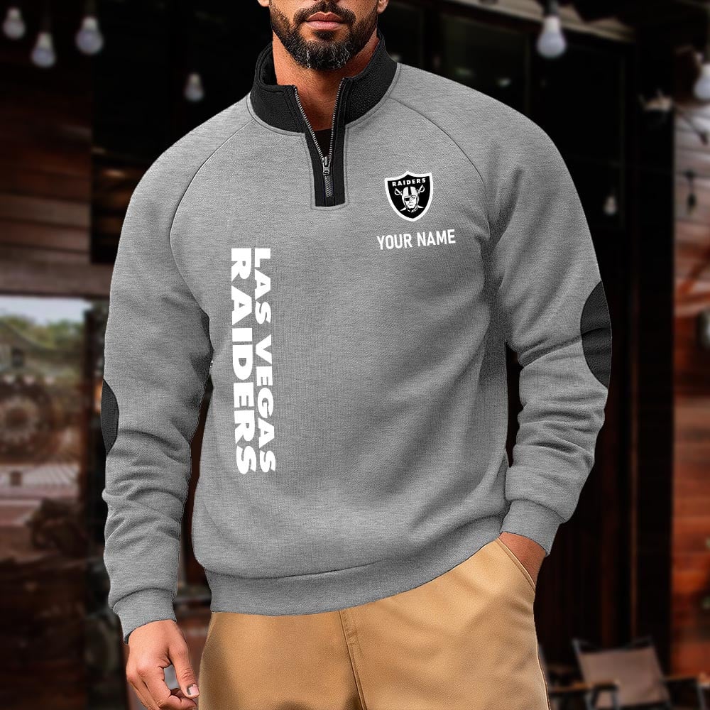 LVR NFL Pulse Gear Zipper Henley Sweatshirt DDT CTND