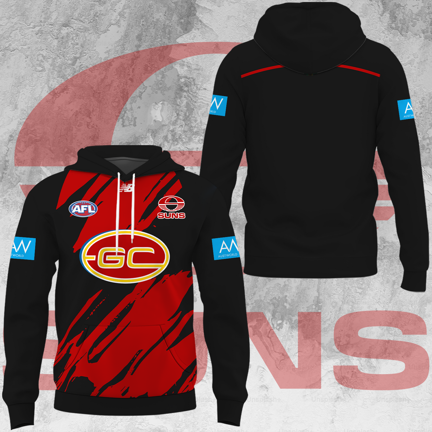 Gold Coast Suns AFL 2025 Limited Edition Hoodie TM V2