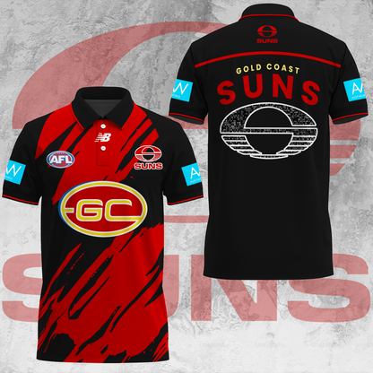 Gold Coast Suns AFL 2025 Limited Edition Polo Shirt TM V1