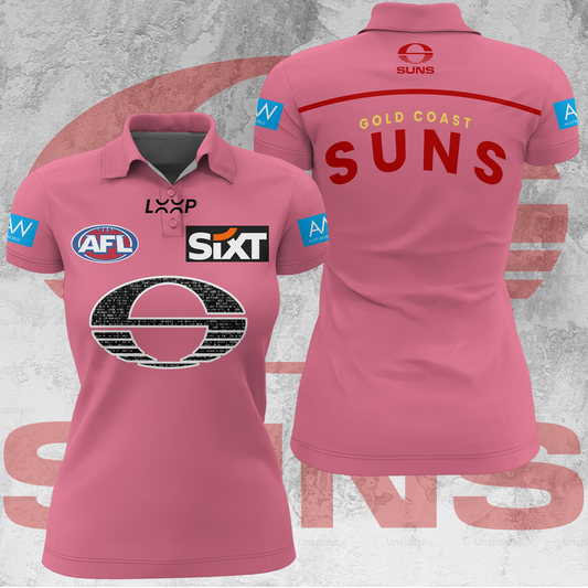 Gold Coast Suns AFL 2025 Limited Edition Women's Polo TM V1