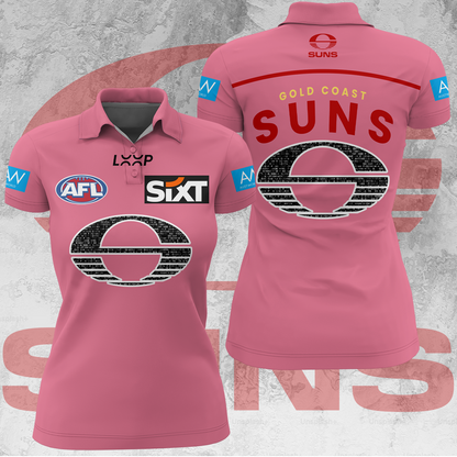 Gold Coast Suns AFL 2025 Limited Edition Women's Polo TM V4