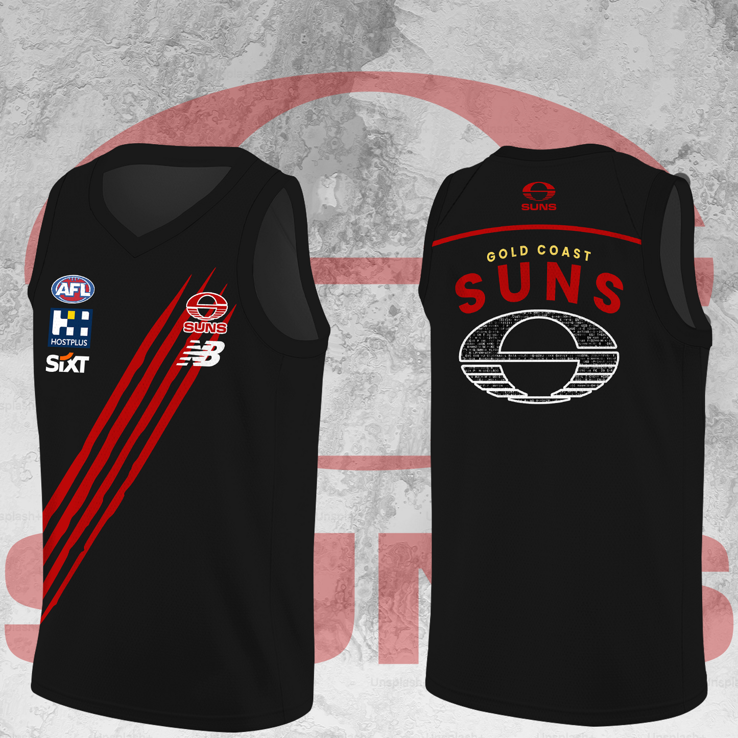 Gold Coast Suns AFL Limited Edition BK Jersey TM V1