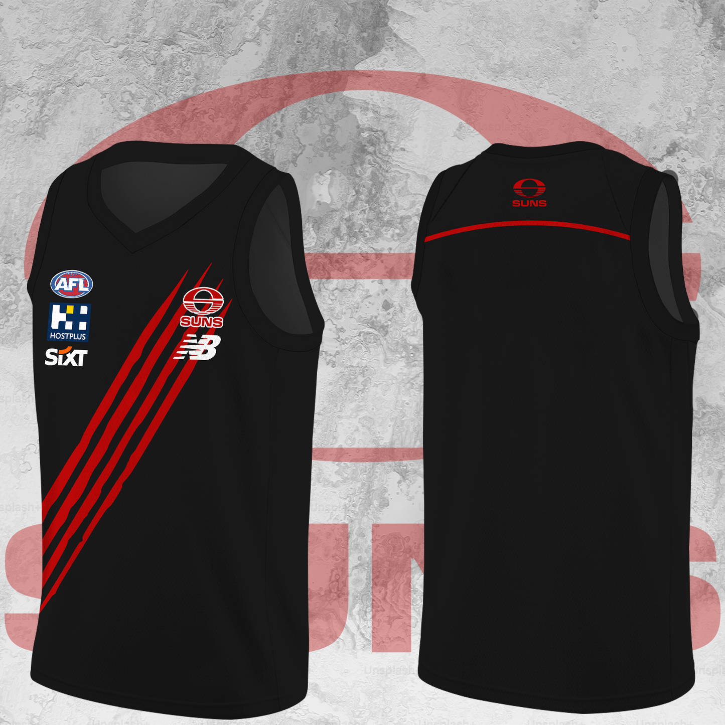 Gold Coast Suns AFL Limited Edition BK Jersey TM V2