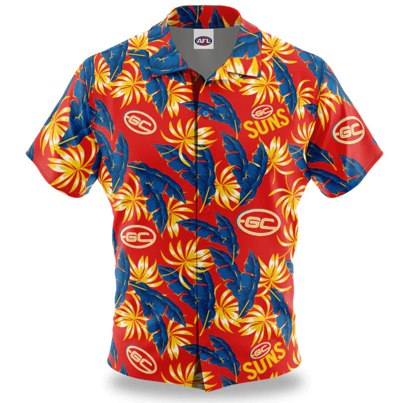 Gold Coast Suns AFL Limited Edition Hawaiian Shirt TM V4
