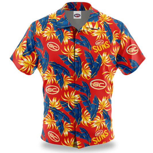 Gold Coast Suns AFL Limited Edition Hawaiian Shirt TM V4