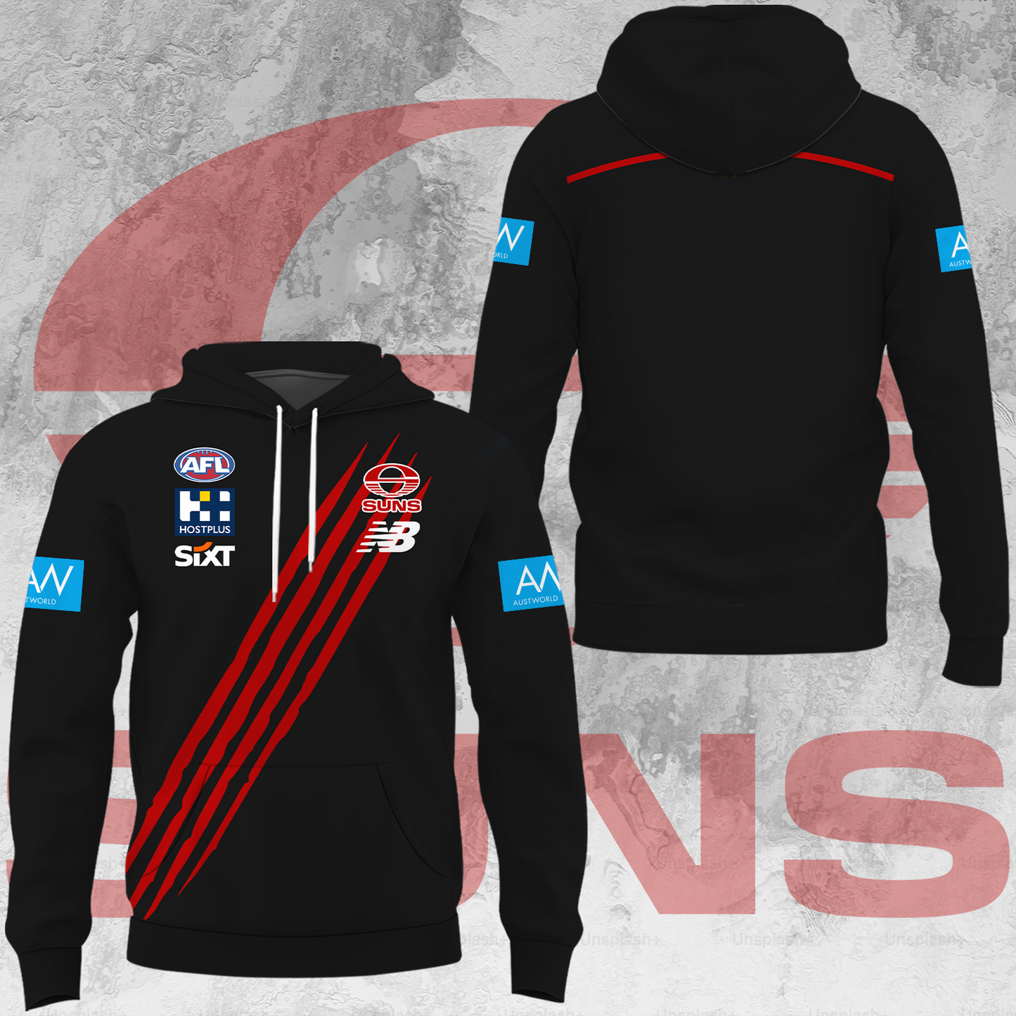 Gold Coast Suns AFL Limited Edition Hoodie TM V2