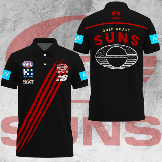Gold Coast Suns AFL Limited Edition Polo Shirt TM V1