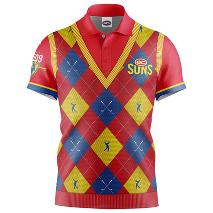 Gold Coast Suns AFL Limited Edition Polo Shirt TM - Super Savings When Buying Combo V10