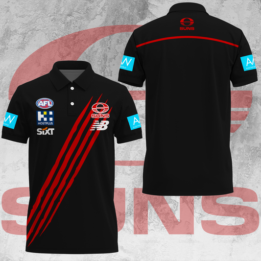 Gold Coast Suns AFL Limited Edition Polo Shirt TM V2