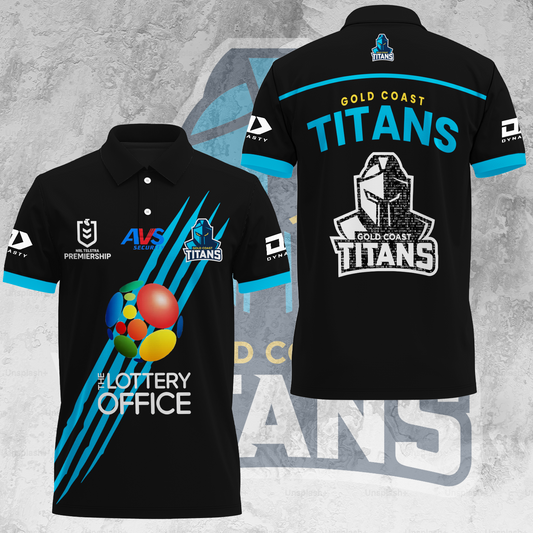 Gold Coast Titans NRL 2025 Special Edition Polo Shirt TM V1