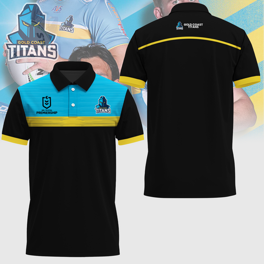 Gold Coast Titans NRL Limited Edition Polo Shirt TM - Super Savings When Buying Combo V2