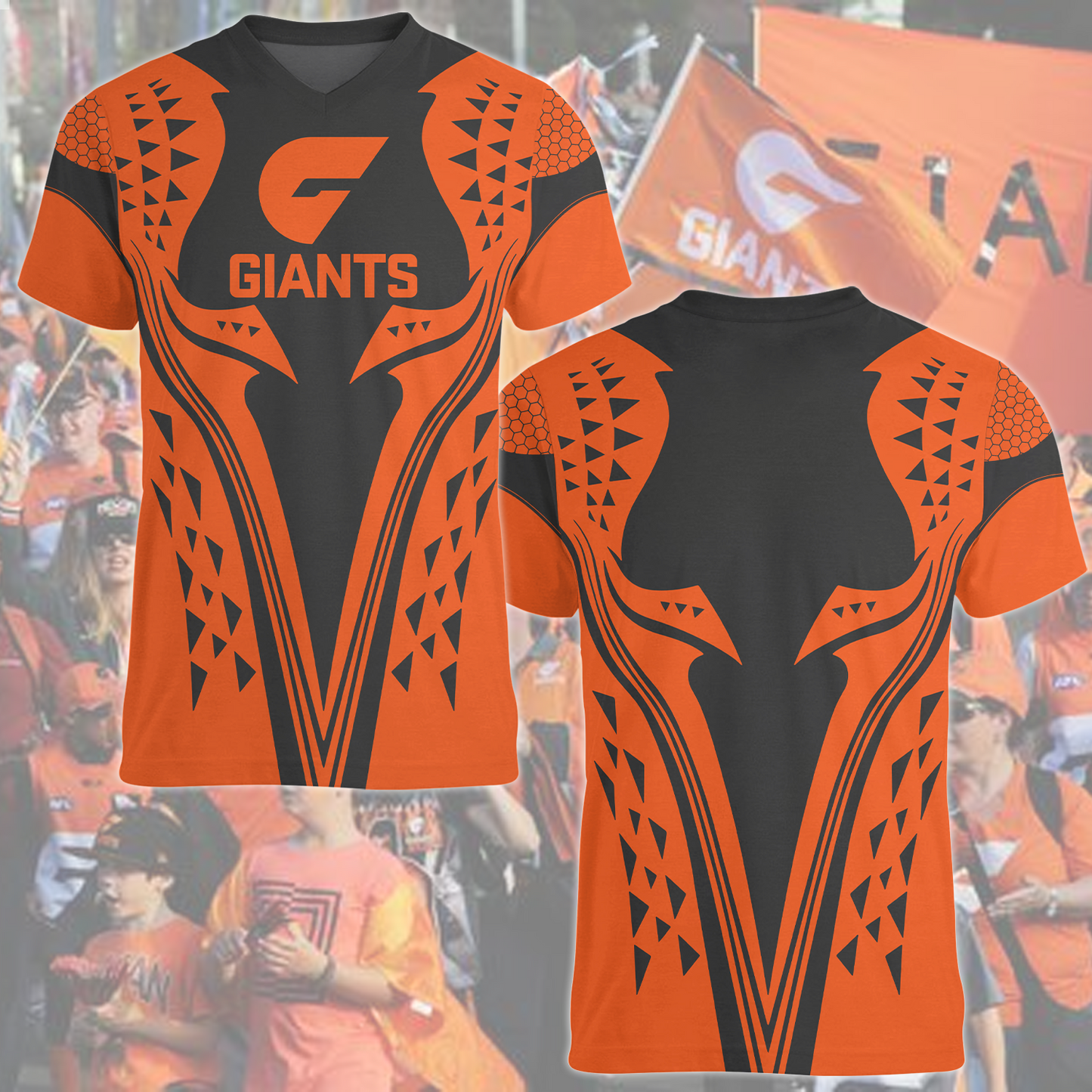 GWS Giants AFL 2025 T-Shirt TM NTA V2