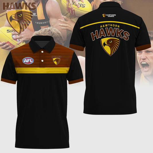 Hawthorn Football Club AFL Limited Edition Polo Shirt TM - Super Savings When Buying Combo V1