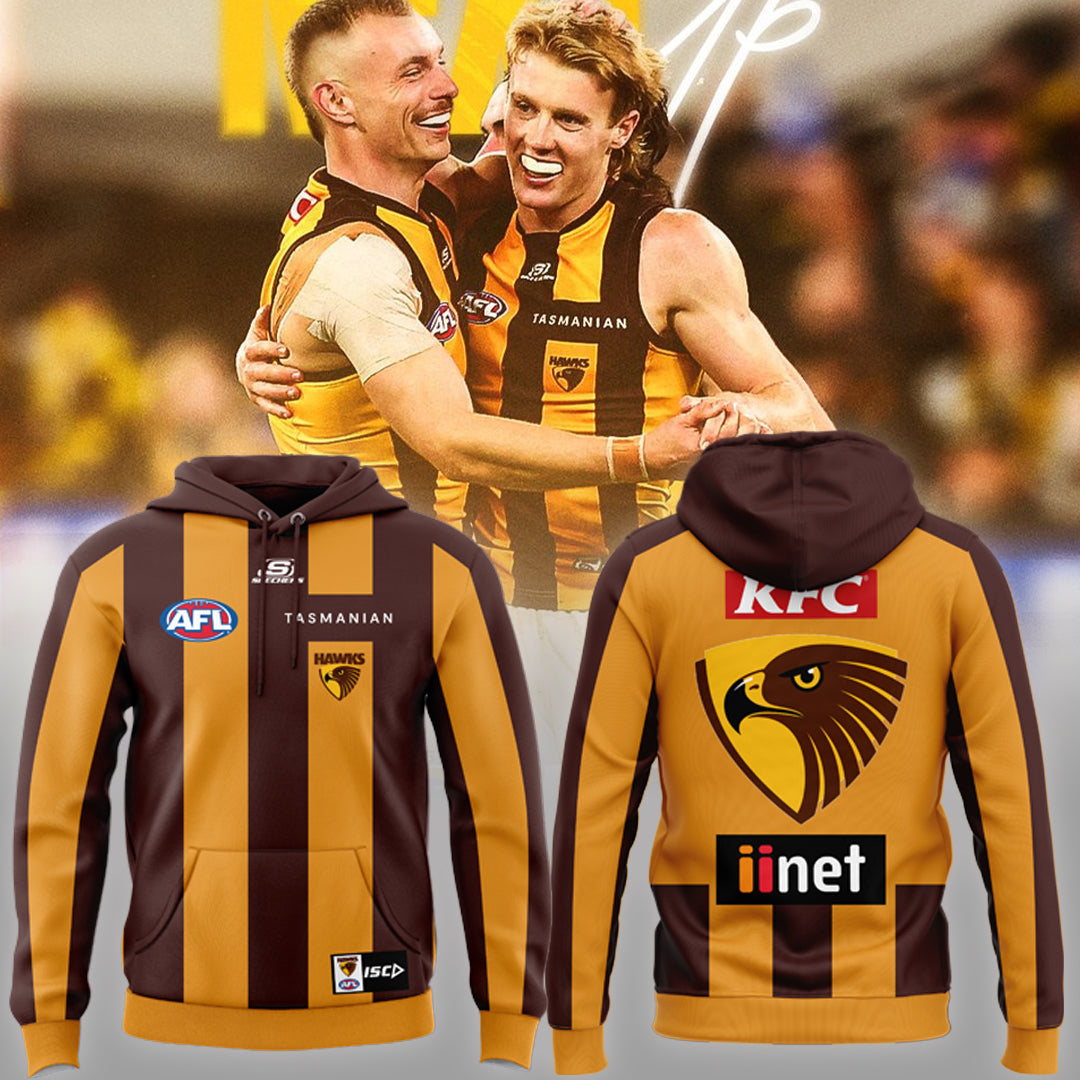 Hawthorn Football Club Hawks AFL Limited Edition Hoodie TM V3