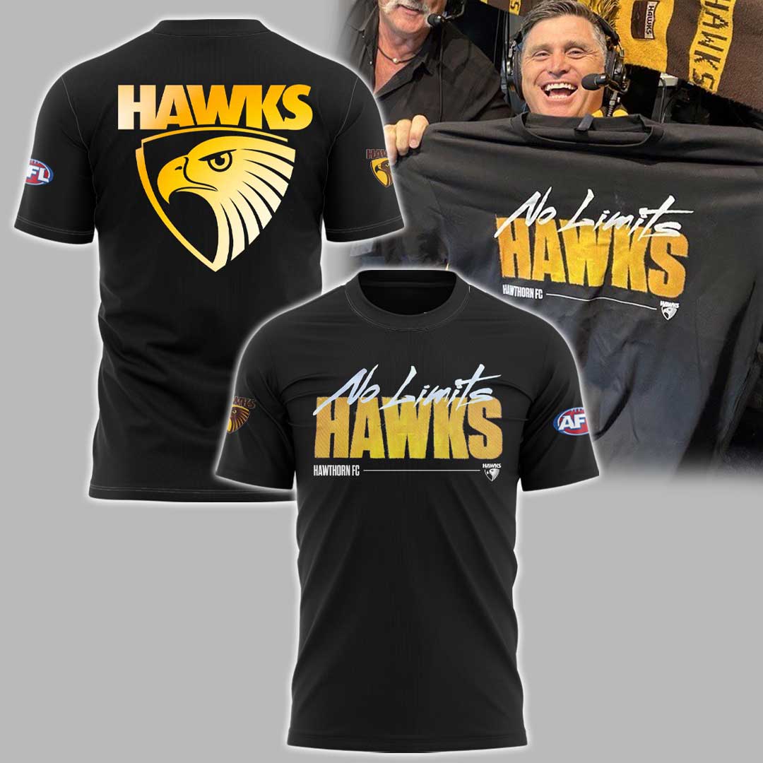Hawthorn Football Club Hawks AFL Limited Edition T-Shirt TM - You will save more when you buy the clothes and hat combo V2