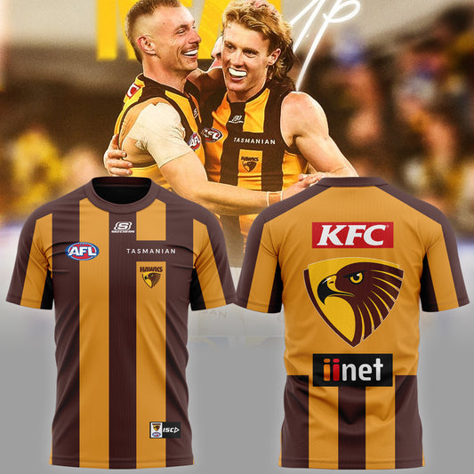 Hawthorn Football Club Hawks AFL Limited Edition T-Shirt TM - You will save more when you buy the clothes and hat combo V6