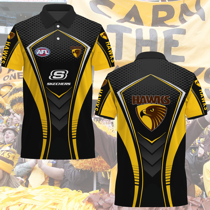 Hawthorn Hawks AFL 2025 Polo Shirt TM NTA V1