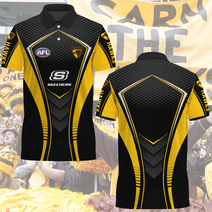 Hawthorn Hawks AFL 2025 Polo Shirt TM NTA V2