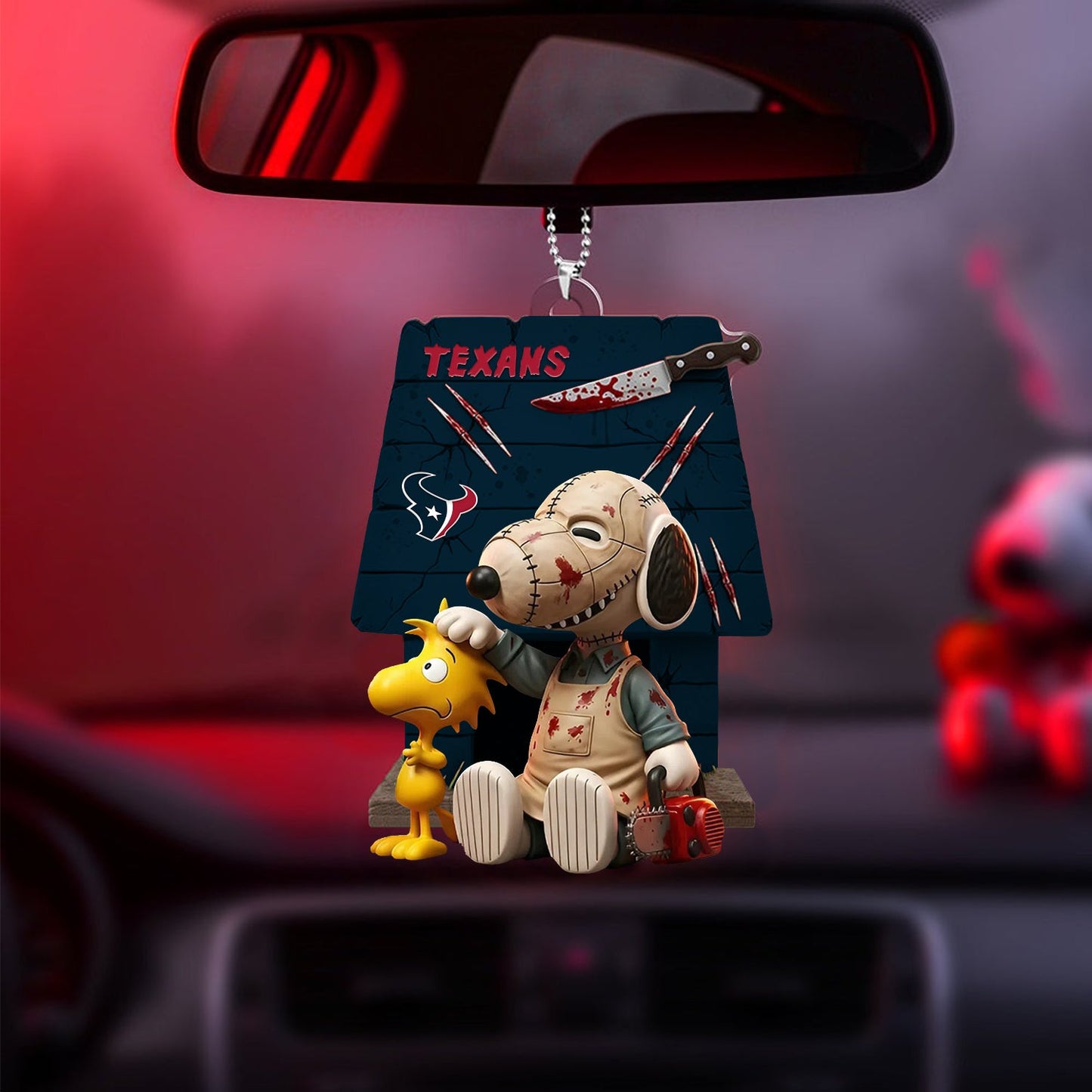 Horror Character x NFL HOU ORNAMENT CAR NDT NHM