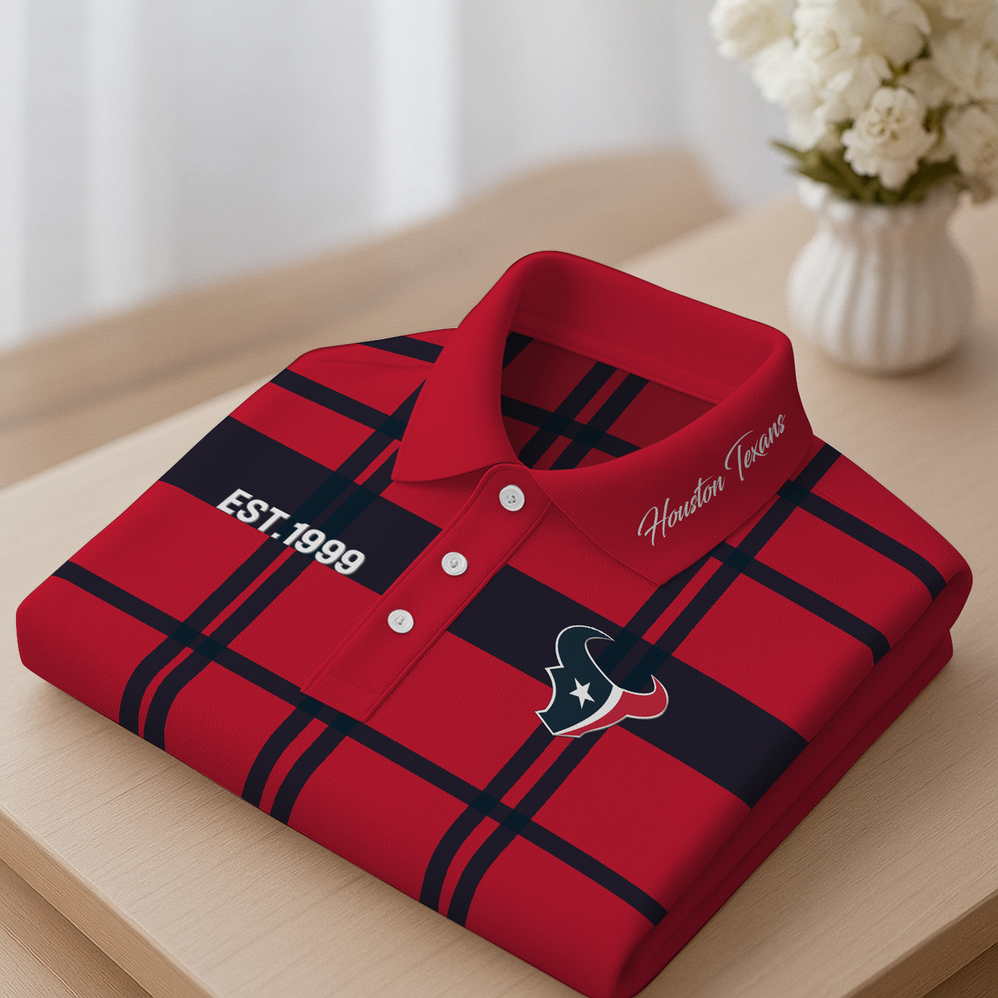 HOU Premium NFL Polo Shirt DatND DVT