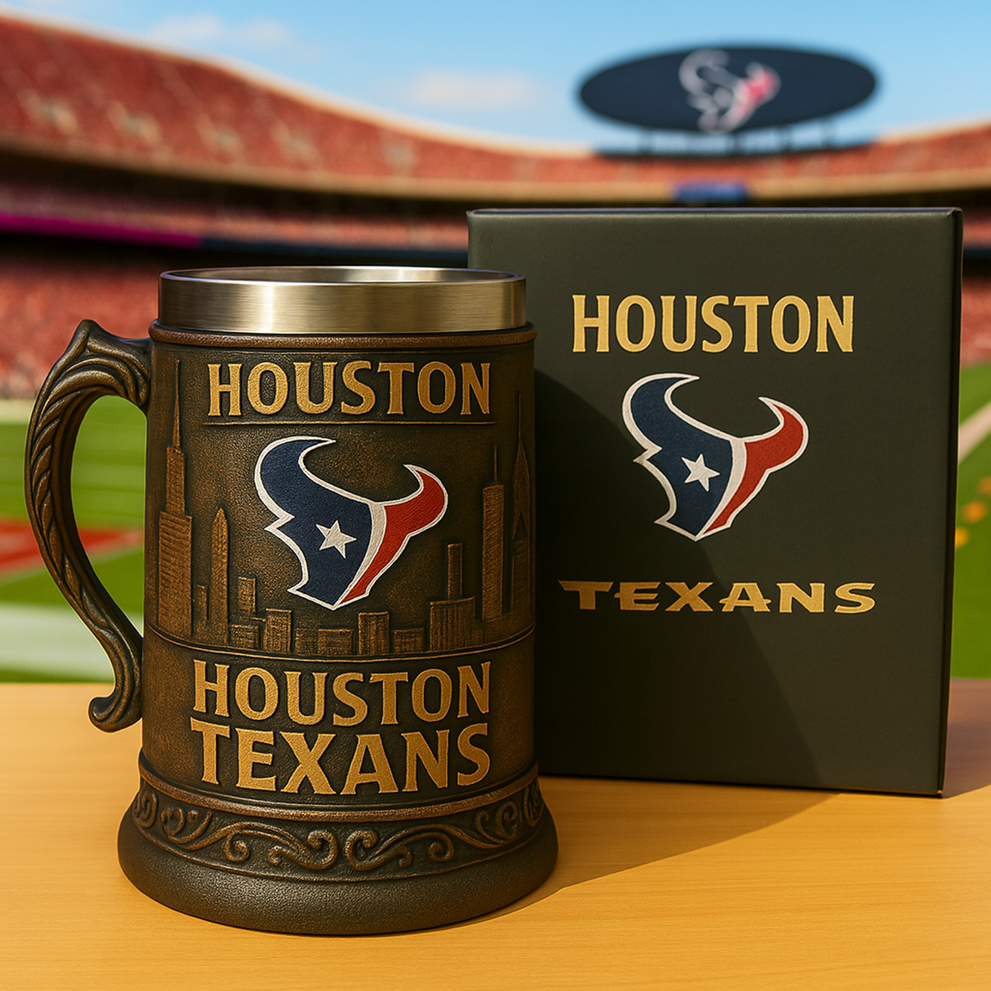 HOU x NFL Collectible Beer Stein DATND TANTD