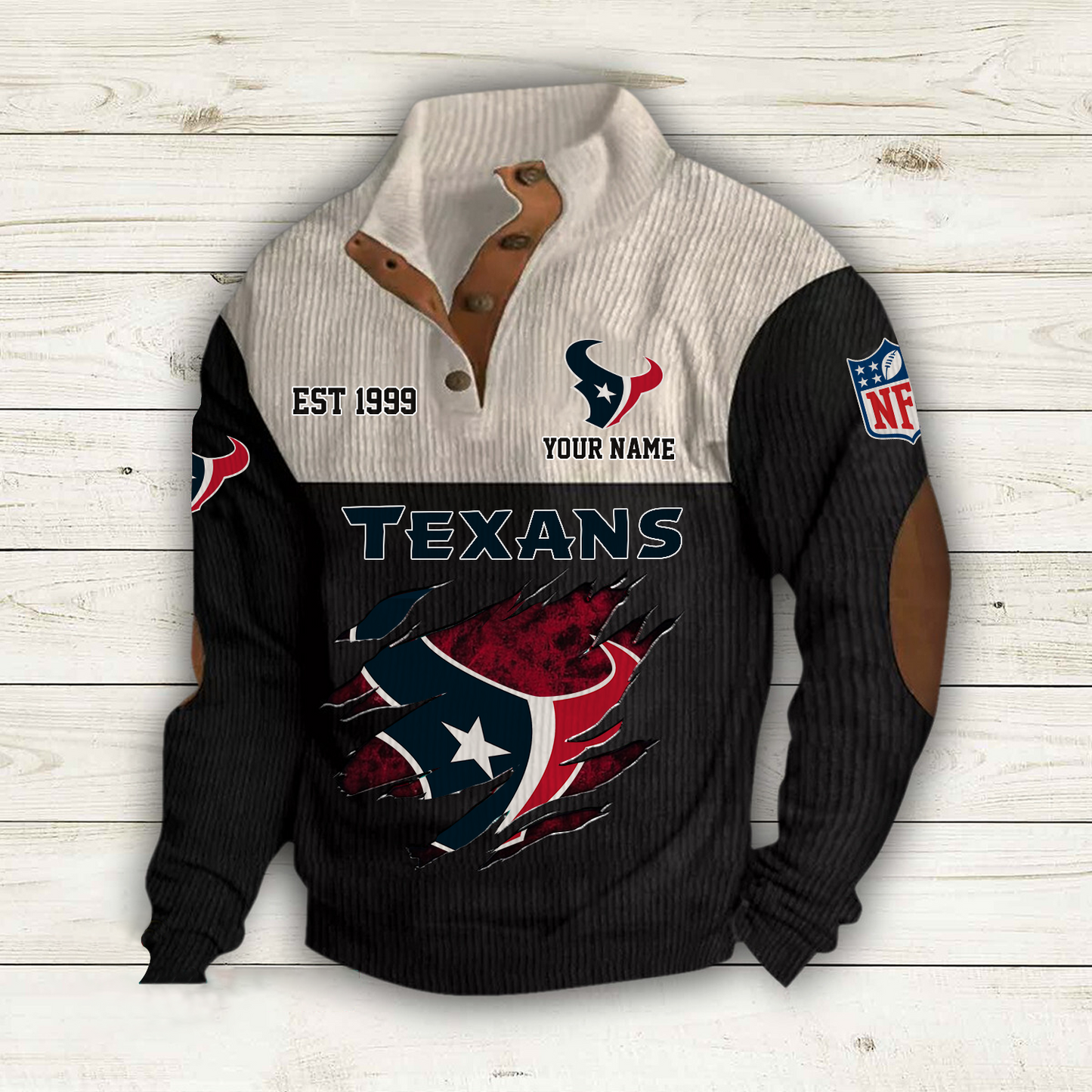 HOU x NFL Custom Name Sport Sweatshirt DatND DVT