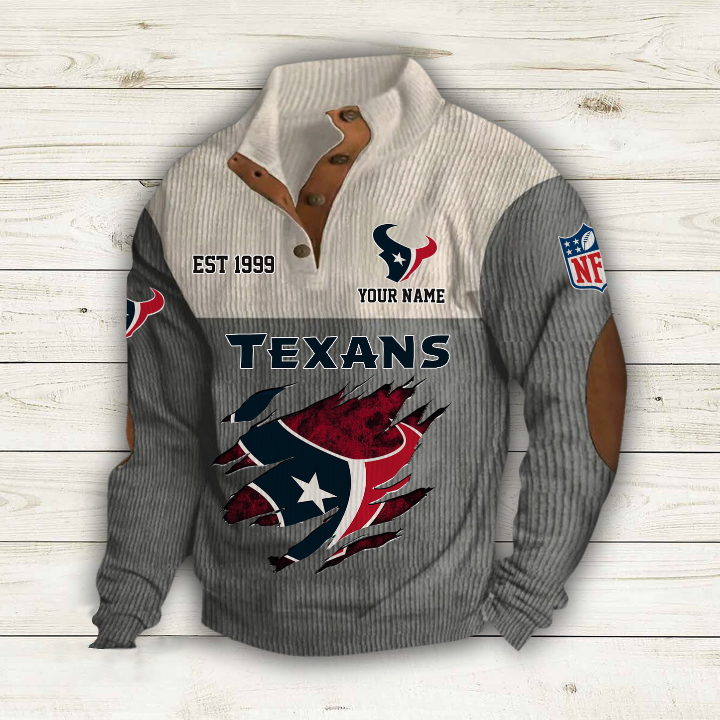HOU x NFL Custom Name Sport Sweatshirt DatND DVT