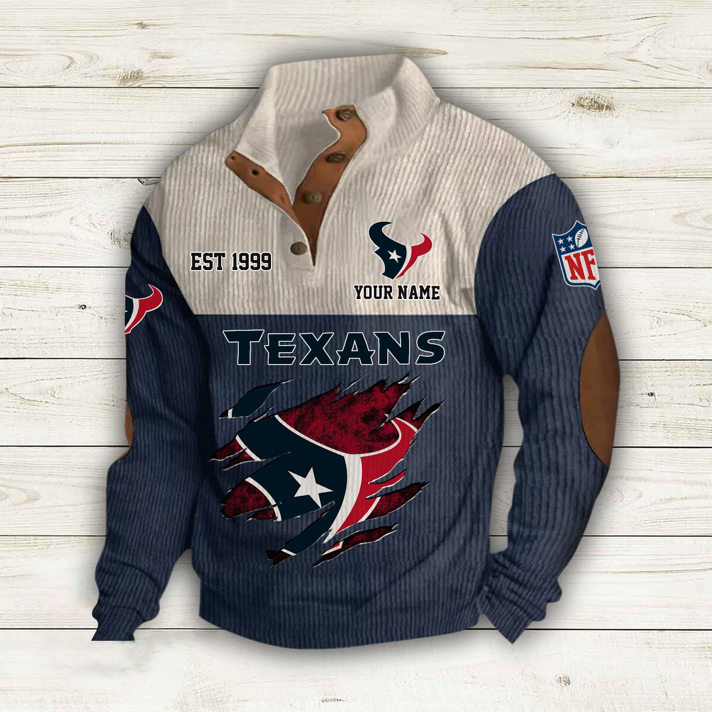 HOU x NFL Custom Name Sport Sweatshirt DatND DVT